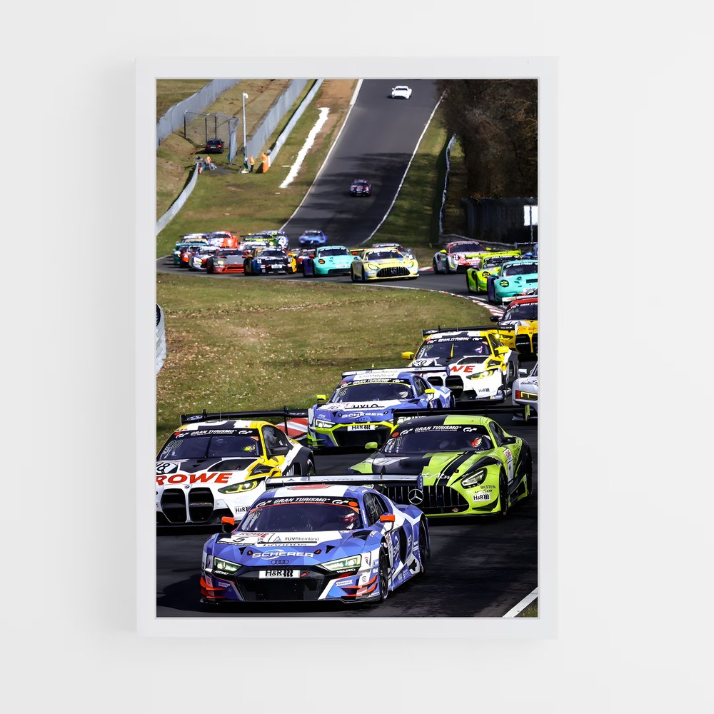 Poster magnifique Le Mans – affiche Moto Guzzi (vue 3)